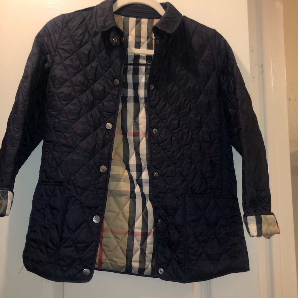 Navy Burberry Jacket